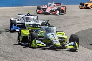 Christian Rasmussen steals maiden IndyCar win after late weather caution